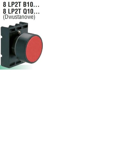 Przycisk sterowniczy, korpus plastikowy czerwony, z kitem montażowym - cena na zapytanie