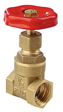 Zasuwa mosiężna do wody